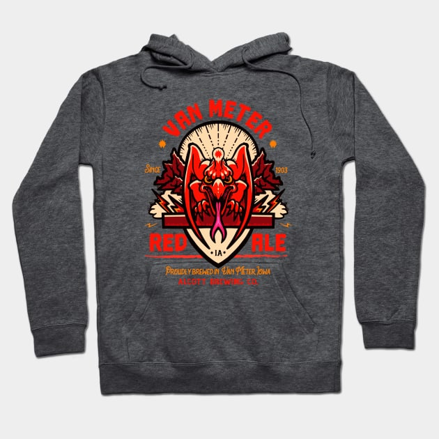 Van Meter Visitor Red Ale Hoodie by JonathanDodd_Draws